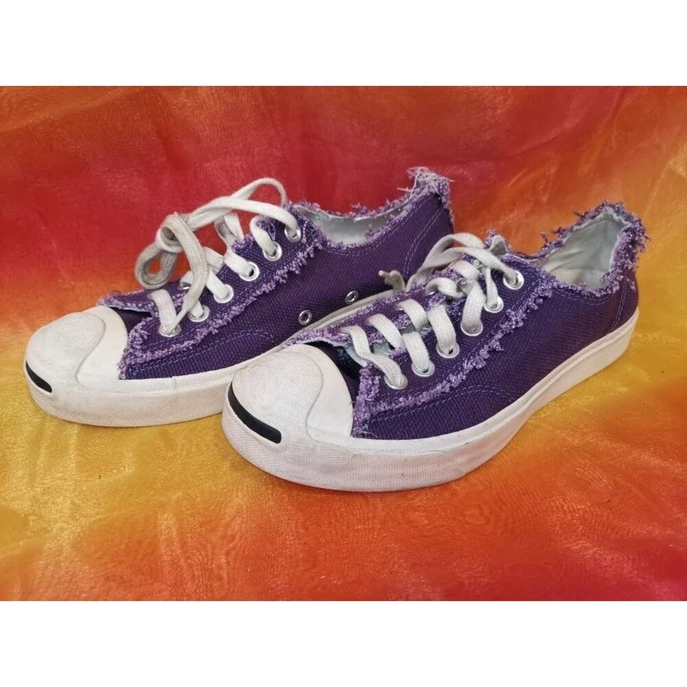 Converse Unisex Jack Purcell Purple Modern Low Sneakers Men Sz 5.5 Women Size 7